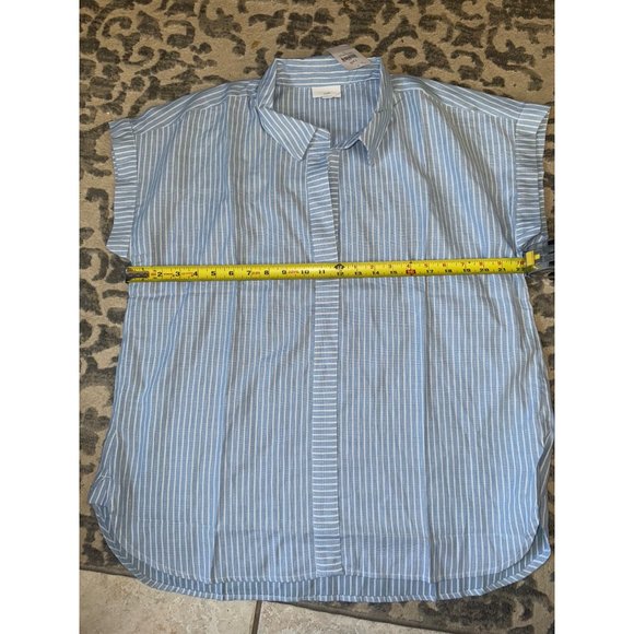 New J.‎ Jill blue/white women's top size large - Picture 3 of 8